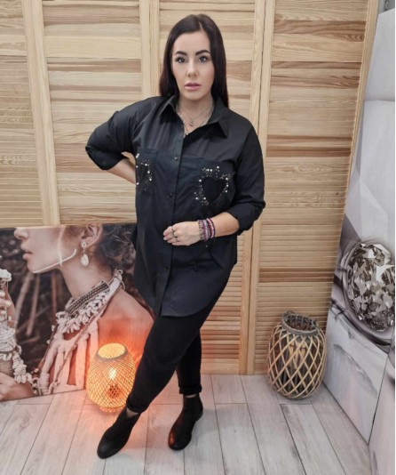 Koszula Basic Heart Czarna