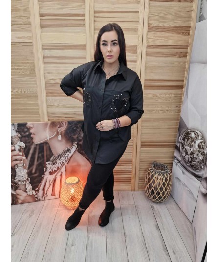 Koszula Basic Heart Czarna