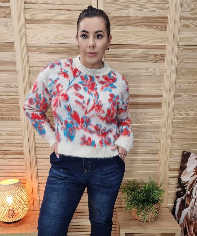 Sweterek Marmurek Beż