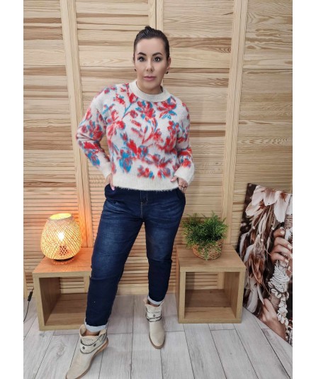 Sweterek Marmurek Beż