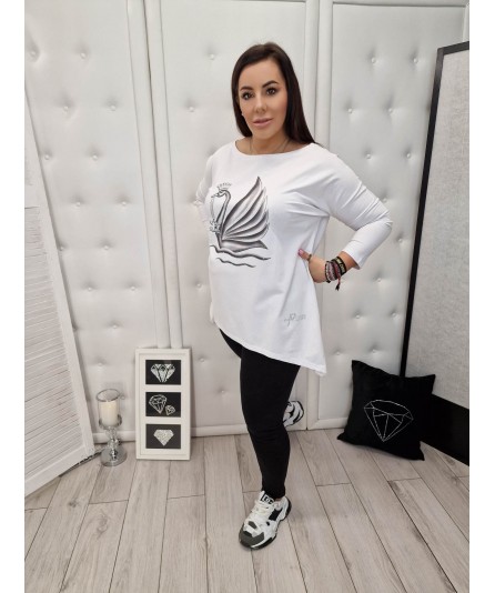 Bluzka Rogi My Luxe Łabędź Biały