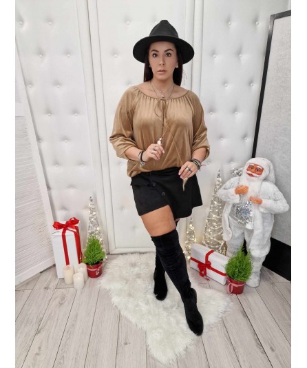 Hiszpanka Welurowa Camel