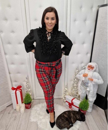 Spodnie Kratka Czerwona