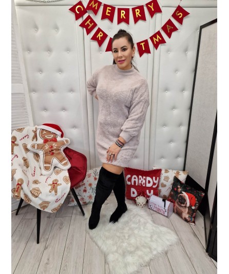 Sukienka Alpaka Soft Beż