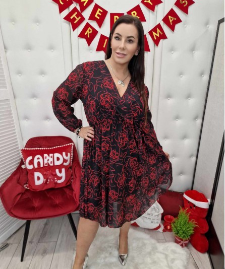 Sukienka Black Kim Roses