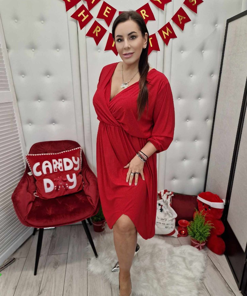 Sukienka Bling Bling Czerwona