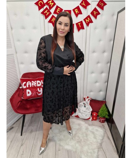 Sukienka Black Kim Flowers