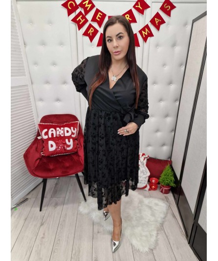 Sukienka Black Kim Flowers