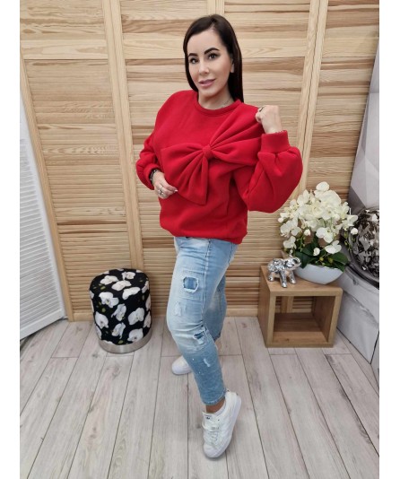 Bluza Kokarda Maxi Czerwona
