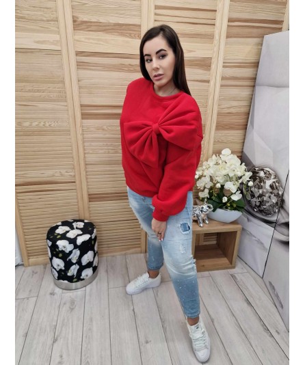 Bluza Kokarda Maxi Czerwona