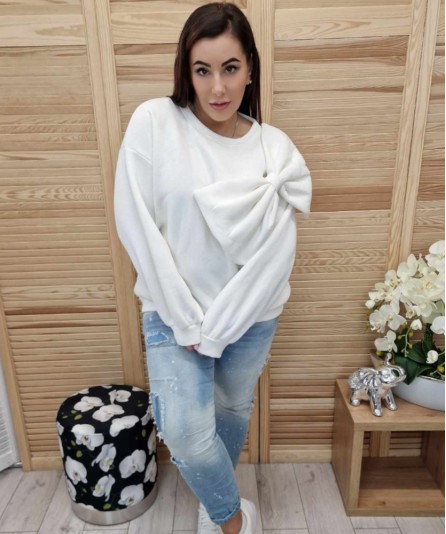 Bluza Kokarda Maxi Biała