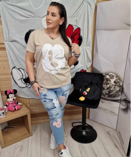 T-shirt Miki By The Still Beż