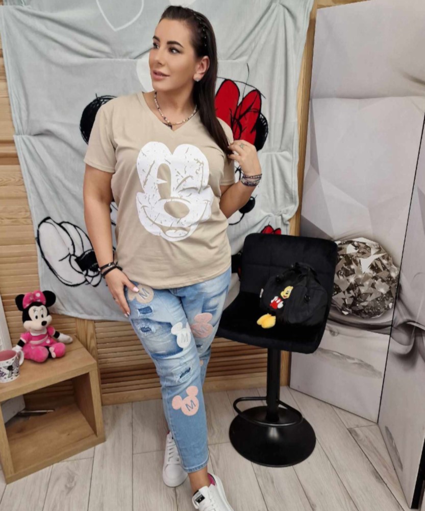 T-shirt Miki By The Still Beż