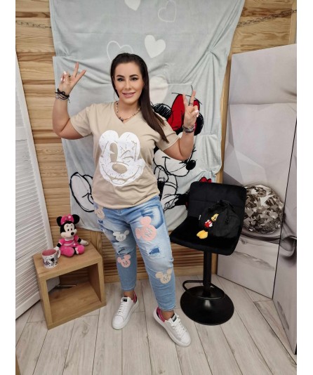 T-shirt Miki By The Still Beż