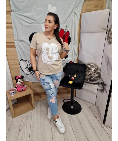 T-shirt Miki By The Still Beż