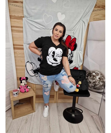 T-shirt Miki by The Still Czarny