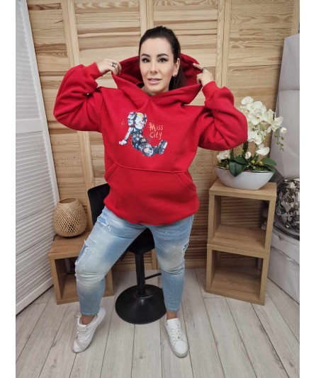 Bluza Teddy By MissCity Czerwona