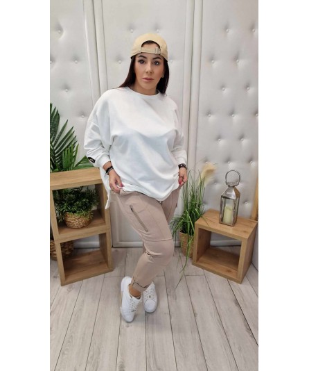 Spodnie punto z zamkami