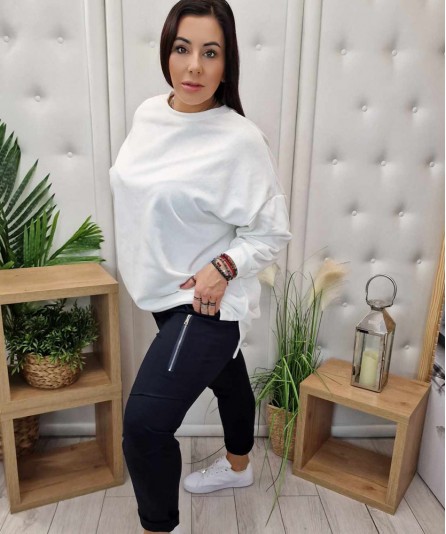 Spodnie punto z zamkami