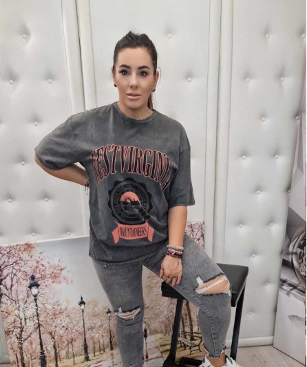 T-shirt dekatyzowany Virginia