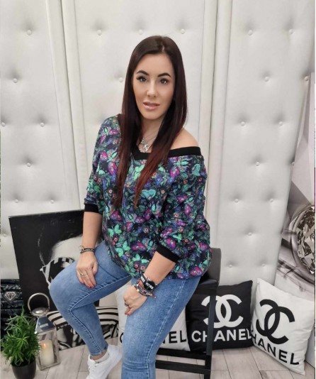 Bluza Motylek Serek Oversize