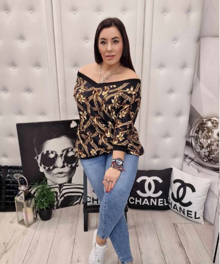 Bluza Chain Serek Oversize