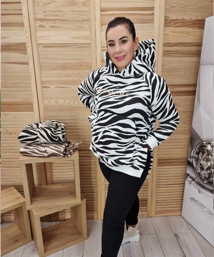 Bawełniana Bluza Zebra Black&White