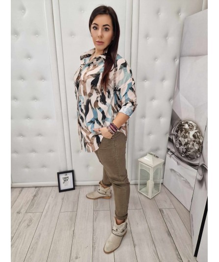 Wzorzysta Koszula z kołnierzem by Manilla