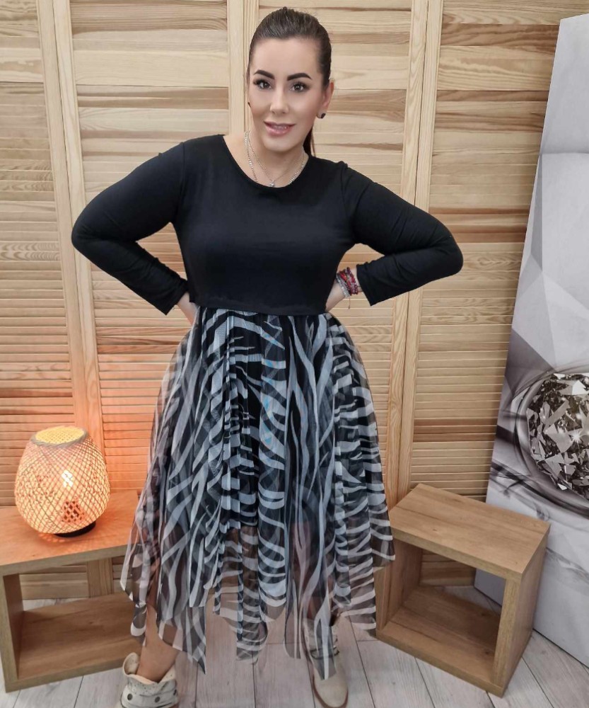 Sukienka Zeberka Biała Tulek