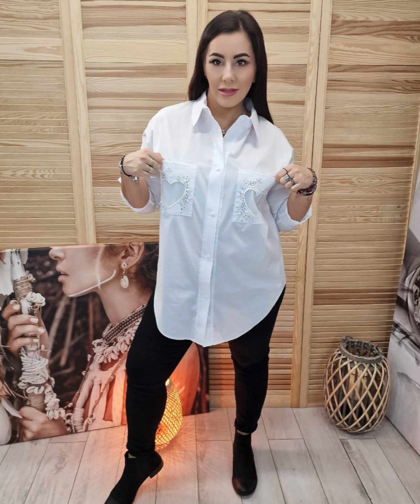 Koszula Basic Heart Biała