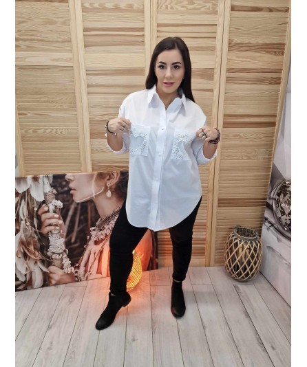 Koszula Basic Heart Biała